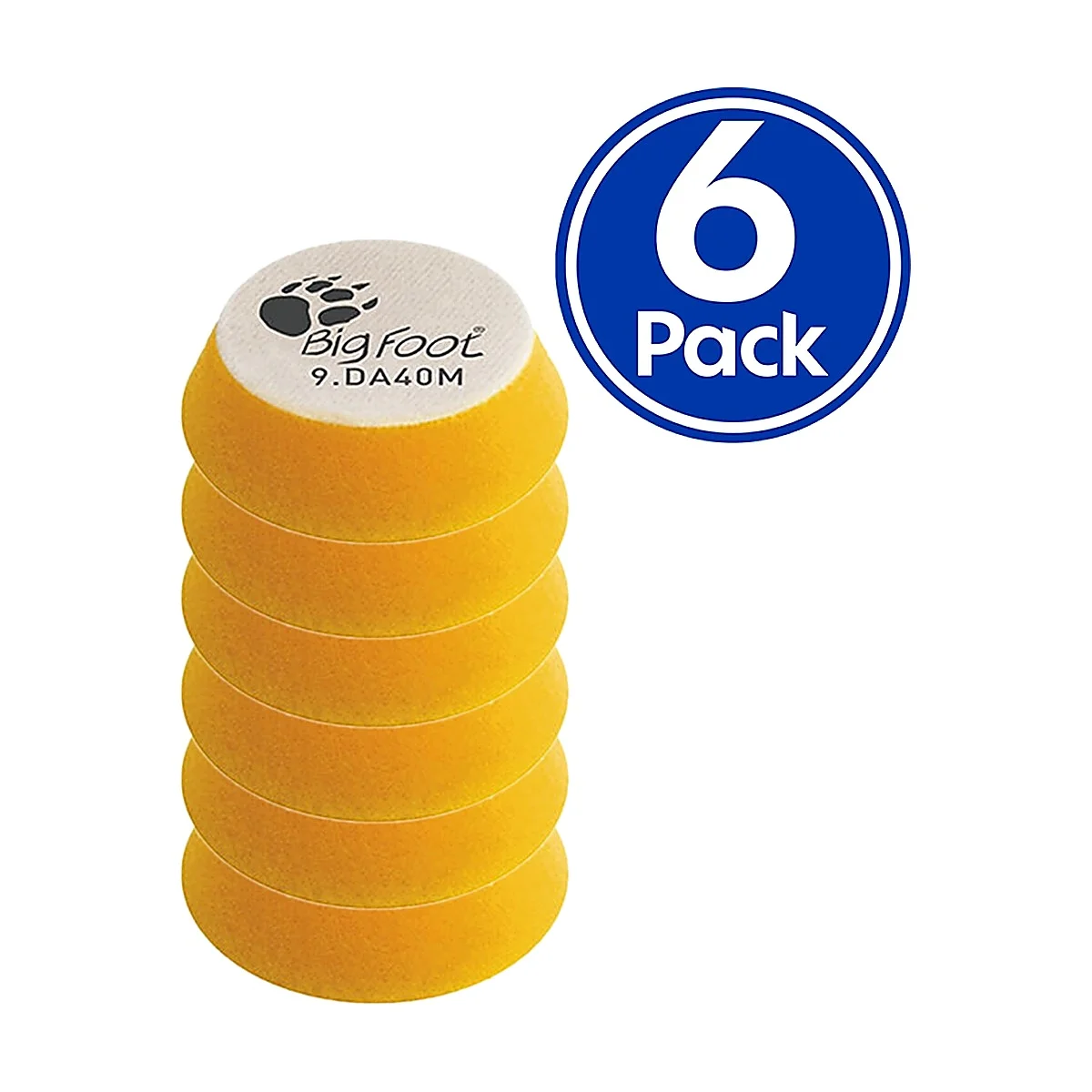 RUPES 9.DA40M/6 – D-A Fine Polishing Foam Pad Ø30/40 mm (Pack of 6)
