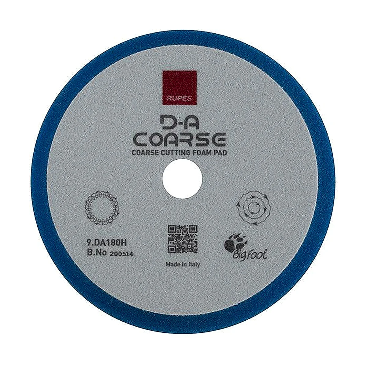 RUPES 9.DA180H – Velcro Polishing Foam D-A Coarse High Performance Ø150/180 mm
