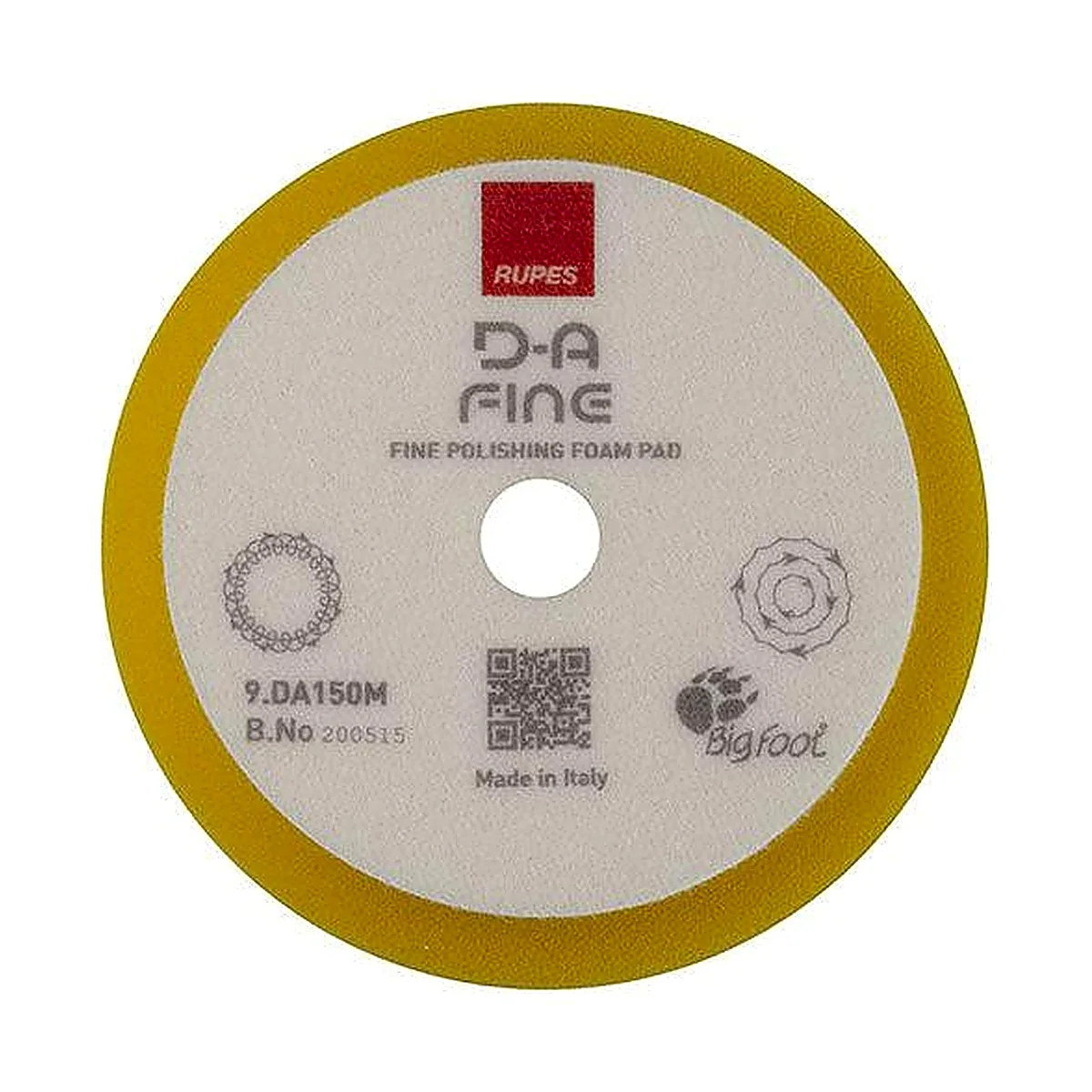 RUPES 9.DA180M – Velcro Polishing Foam D-A Fine High Performance Ø150/180 mm